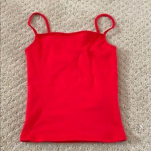 Red tank top